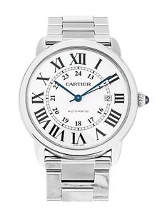 Cartier Ronde Solo W6701011 Acero Inoxidable Automático Reloj Hombre