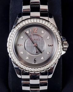 NIB - CHANEL J12 WOMENS CHROMATIC WATCH W/ DIAMOND BEZEL & DIAMOND MARKERS - NEW