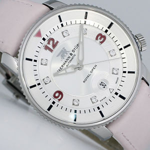JAERMANN & STÜBI ROYAL OPEN DIAMANTEN NEU UHR Ref. RD2