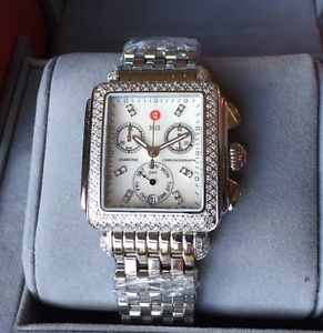 NEW Authentic Michele Deco Pave Diamond Dial Limited MW06P01H7046 Ladies Watch