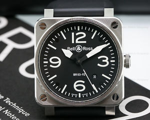 Bell and Ross BR 03-92-S BR 03 92 SS / Rubber
