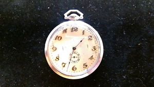 18k white gold Waltham "Ruby" opera pocket watch