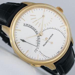 MAURICE LACROIX MASTERPIECE CALENDRIER RETROGRADE LIMITIERT GOLD UHR Ref MP 7268