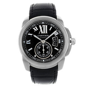 Cartier Calibre de W7100041 Acero Inoxidable Automático Reloj Hombre