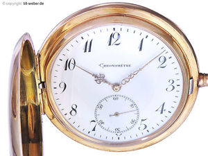Taschenuhr "Chronometre" Gold ca. 1910