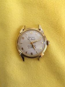 Vintage Bulova '23' 14k Solid Gold 6 Adjustments Rare Sunburst Dial L6