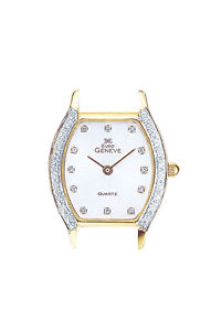 Euro Geneve 14k Gold Ladies' Diamond Tonneau Watch Face-47598/Face