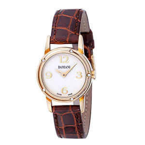 Orologio donna Damiani D Side 30001818 diamanti PELLE GOLD watch ORO 18 KT