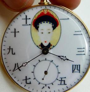 MUSEUM Chinese Qing Dynasty Empress's Xiaodexian 18k gold pocket watch c1840's