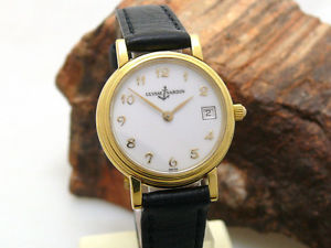 Ulysse Nardin Elegante Damenuhr | 750er Gelbgold & Leder