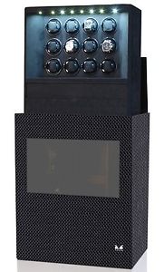 Volta Roadster 12 Automatic Watch Winder Cabinet 31-570121 Carbon Fiber