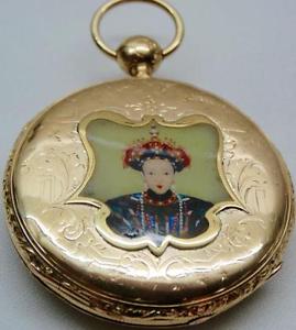 MUSEUM Chinese Qing Dynasty Empress's Xiaoshurui 18k gold REPEATER pocket watch