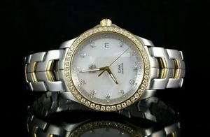 Tag Heur Link WJF1153 Stainless Steel & 18K Yellow Gold 2Tone Diamond Watch