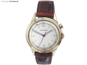 Movado "One Button Chronograph" Gold ca. 1948 Vintage