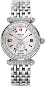 NEW AUTHENTIC MICHELE CABER PAVE DIAMOND LIMITED MOP DIAL MWW16A000054 Watch