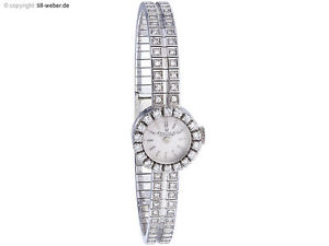 Exquisit "Damenuhr" Weißgold Diamanten ca. 1965