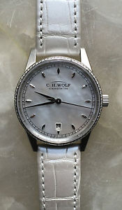 CH Wolf i/Sa Ladies Urban Albia with diamond bezel, MOP dial MADE IN GERMANY