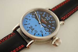 Chronoswiss Timemaster 24 Hour Day Night Handwound "Blueray" Ltd Edition