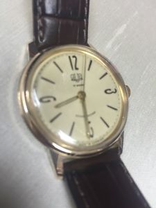 MINT GUB Glashutte Cal.70.1 Gold Plated Rare Dial Hand Wind Vintage