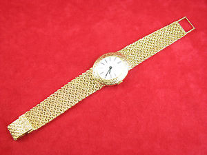 Atemberaubend damen 18ct gelbgold Bueche Girod armbanduhr 1960er jahre