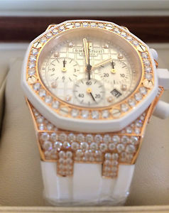 Audemars Piguet Lady Royal Oak Offshore Rose Gold Full Diamond Bezel 2016 BNIB