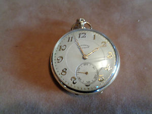 POCKET WATCH GOLD 18 K BY OVALE WATCH ANNI 30 VERY RARE ONE OWNER