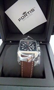 New Fortis Square automatic ETA 7750 chronograph watch 667.10.41 L.16 sapphire