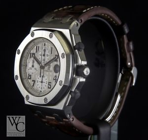 AUDEMARS PIGUET ROYAL OAK OFFSHORE SAFARI WHITE RARE MINT BOX AND PAPERS DEAL