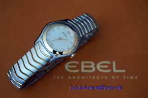 EBEL Classic Wave Lady * Stahl/Gold/Perlmutt & 10 Diamanten * OVP & Papiere