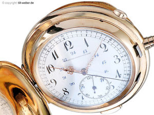 Taschenuhr "Repetition Chronograph" Gold