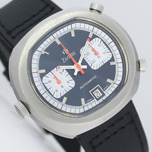 ZODIAC  AUTOMATIC CHRONOGRAPH (CAL. HEUER 12) EDELSTAHL 42mm UHR