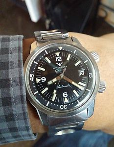 Vintage Wittnauer Geneve Super Compressor Dive Watch *Rare Original Bracelet*