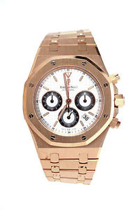 Audemars Piguet 18K Rose Gold 39mm Royal Oak  25960OR.OO.1185OR.02 Chronograph W