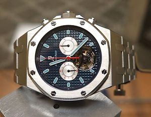 AUDEMARS PIGuET ROYAL OAK OFFSHORE TOURBILLON REF. 25977ST.OO.1205ST.01 BLUE
