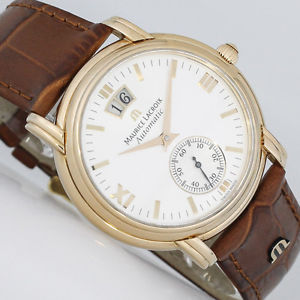 MAURICE LACROIX MASTERPIECE GRAND GUICHET AUTOMATIK 39mm GOLD UHR Ref. MP6027