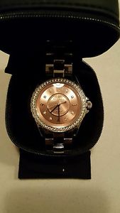 J12 Chromatic Diamonds Pink Dial Titanium Ceramic Ladies Watch