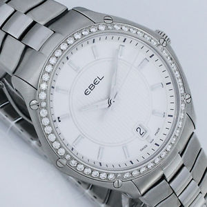 NEU EBEL SPORT 54 DIAMANTEN 40mm UHR Ref. 1216020