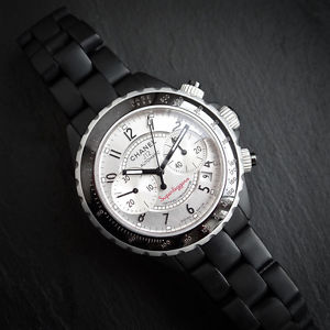 CHANEL J12 Superleggera Black Ceramic Chronograph Audemars Collab ETA 2894-2