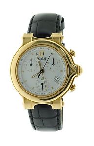 Men's Korloff 18K Yellow Gold Chrono Date Watch