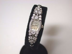 BULOVA 14KT WHITE GOLD & DIAMOND WATCH