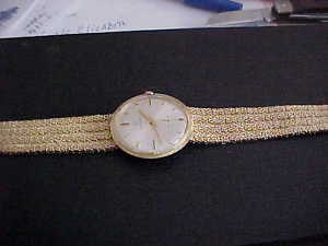 14KT, SOILD YELLOW GOLD HAMILTON WRIST WATCH