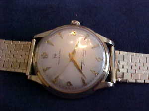 14kt. SOLID YELLOW GOLD CLASSIC HAMILTON THIN O MATIC MAN'S WATCH