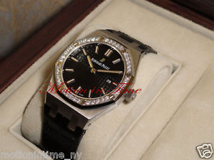 Audemars Piguet 40th Anniversary "Black" Lady Royal Oak Steel Diamond 67651ST