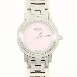 Authentic HERMES CL4.230 Clipper 12P Breath 3HD Quartz  #260-000-720-7075