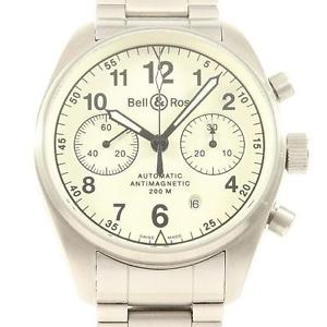 Authentic Bell & Ross 126. S 126BE M Vintage 126 Chrono Automatic  #260-000-8...