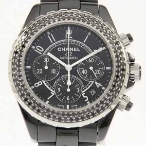 Authentic CHANEL H1419 J12 41mm Chrono ceramic 2BD Automatic  #234-600-000-3473