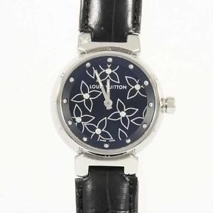 Authentic LOUIS VUITTON Q121G Tambour 12P Lag 1P Quartz  #260-001-193-1515