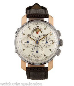 UNIVERSAL GENÈVE TRI-COMPAX TRIPLE CALENDAR CHRONOGRAPH - 22261 steel&rose gold