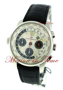 Girard Perregaux Chronograph World Time Stainless Steel 43mm 49805-11-153-BA6A