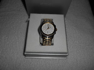 EBEL Classic Wave Swiss Stainless Steel Mens Watch Wristwatch 18K Gold NEW Box